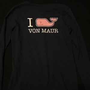 New Long Sleeve Navy Vineyard Vines Von Maur Shirt